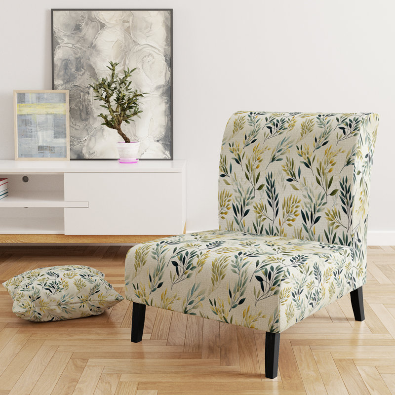 Fauteuil de chambre rembourré Zen Leaves III