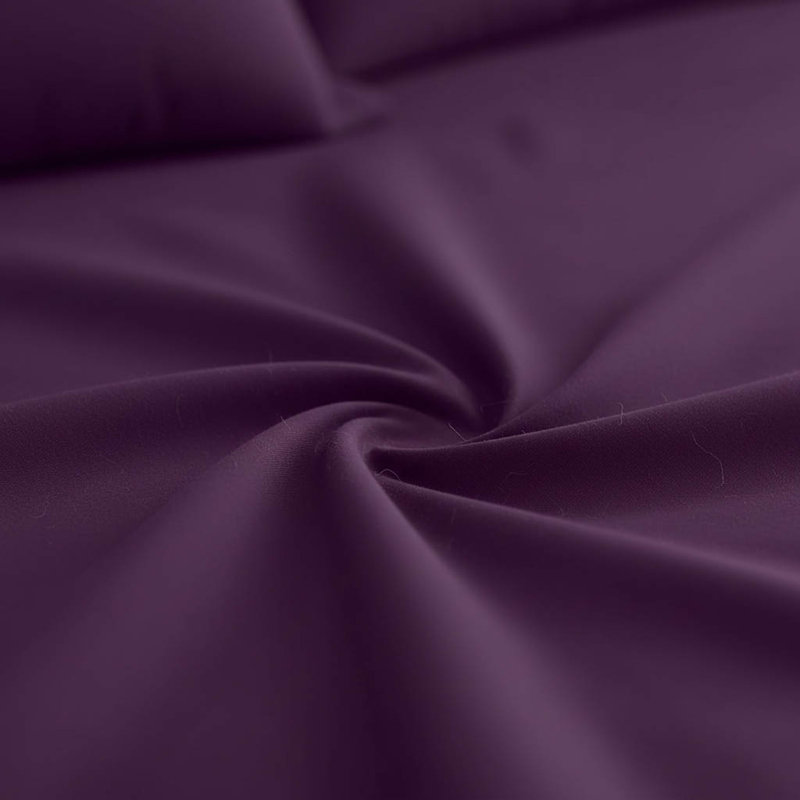 Polyester No Pattern Duvet Cover with Pillowcases, Purple
