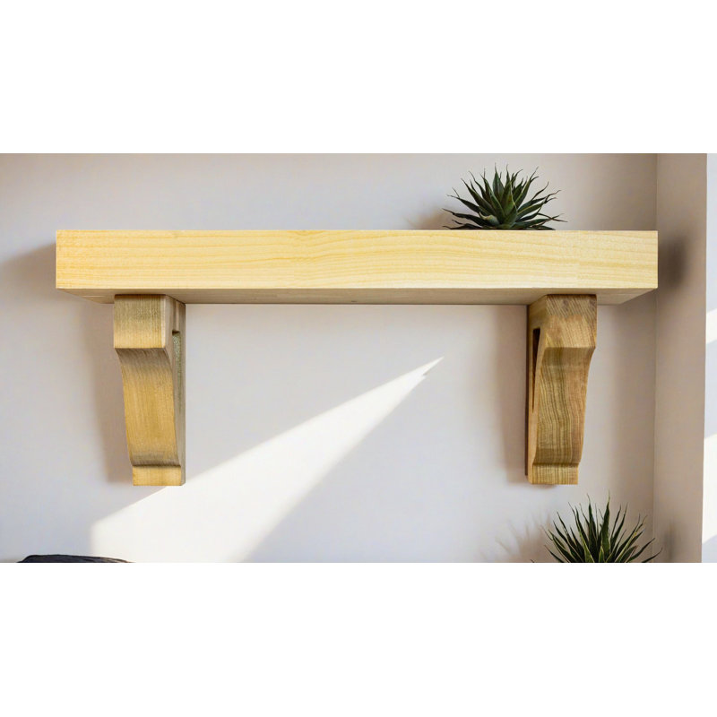 2" Shelves/W Corbels, 9" H x 35" W x 6" D