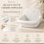 ELLAI 24-in Wall Mounted High Back Utility Sink White Ceramic Farmhouse Laundry Sink Bathroom Sink