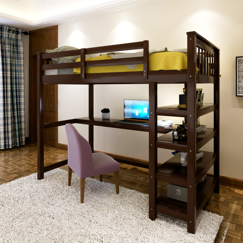Gorgias Kids Twin Loft Bed, Espresso