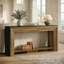 Console 70,9 "avec tablette de rangement, table d'entrée étroite en bois et canapé derrière le canapé pour le salon, le vestibule