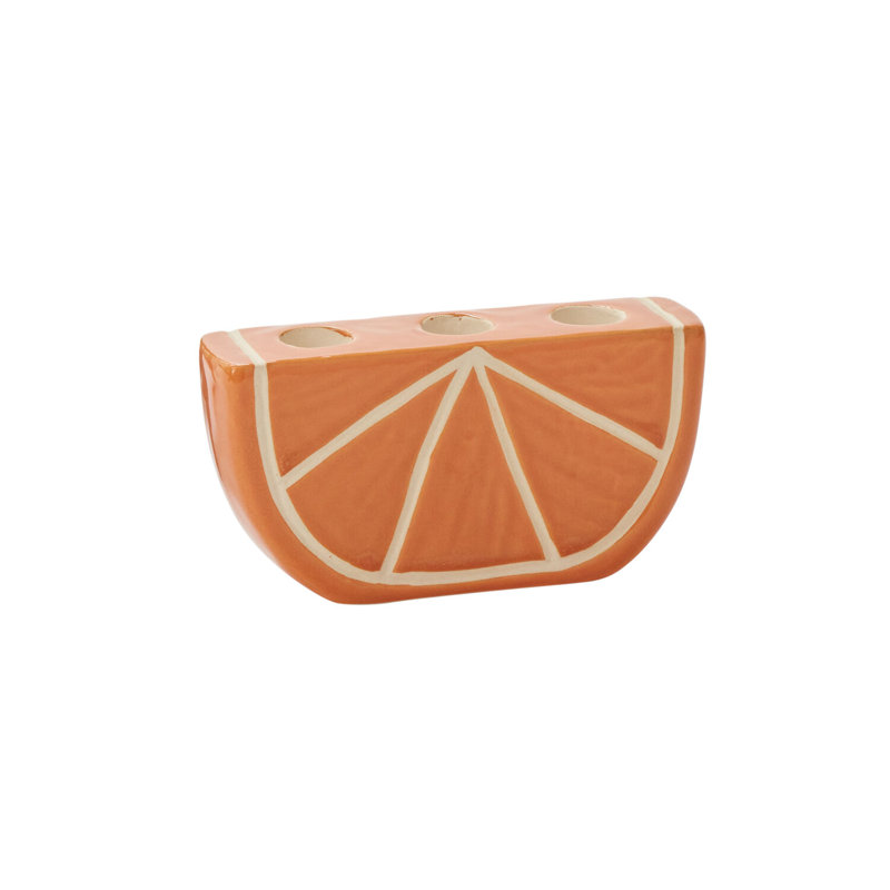 Orange Slice Budvase 6"x 1.5"x 3"