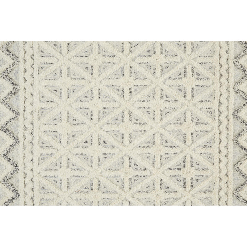 Saint Lucia Wool Geometric Area Rug, Rectangle 8' x 10'