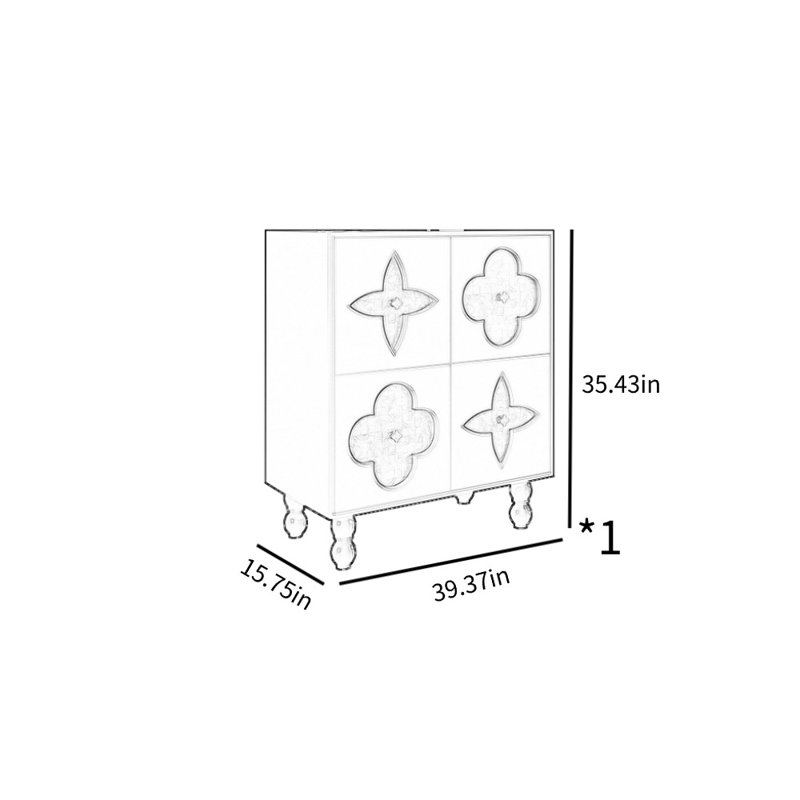 Door Shell Accent Cabinet