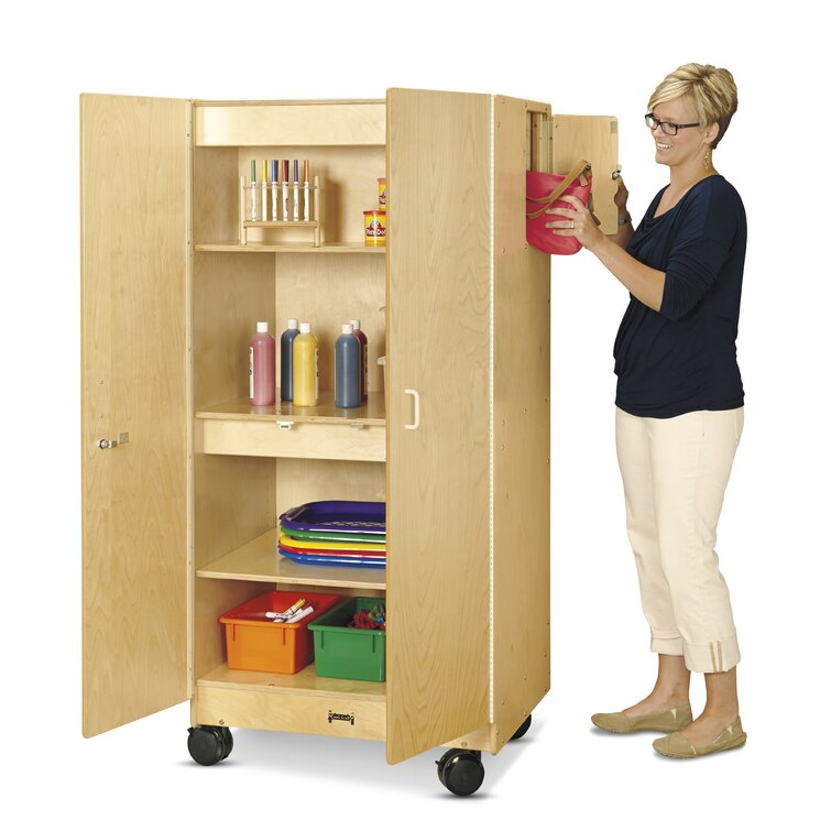 Jonti-Craft® 10 Compartment Manufactured Wood Shelving Unit