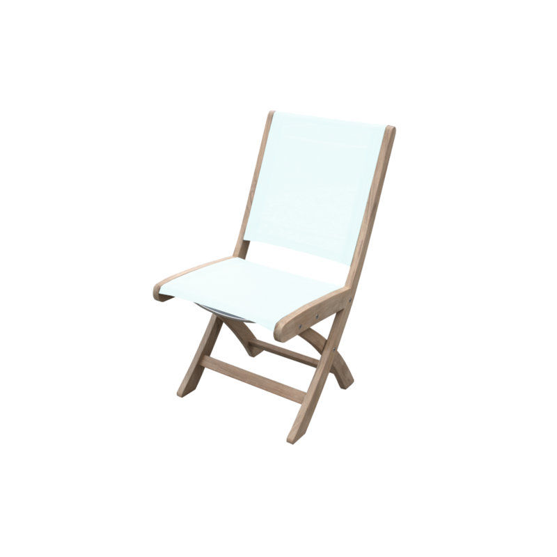 Newport Outdoor 9 - Piece Teak Dining Set, Natural/White