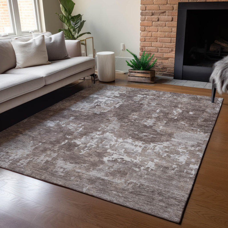 Machine Washable Indoor/Outdoor Francky ACN2361 Casual Rug, Rectangle 10' x 14'