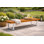Banc de jardin en bois d'acacia massif Eslee
