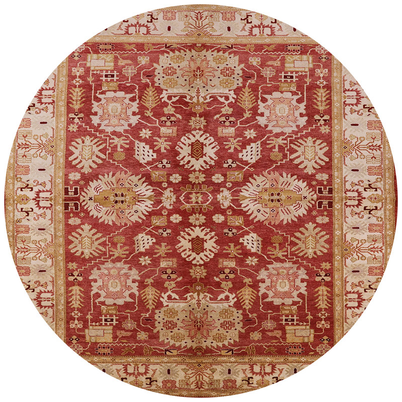 Haygashen Oriental Indoor Rug, Round 4'
