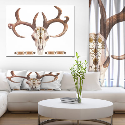 « real cerf antler », impression
