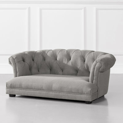 Dujo 36.5" Chesterfield Velvet Pet Sofa