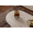 Chrisina Modern Coffee Table, Travertine Color, 46.9 x 15.7 x 23.6 inches | 100% Melamine Coated Particle Board, Thickness: 0.7 inches | Stylish Marble Design, Perfect for Living Room & Contemporary Spaces, Durable & Elegant Finish-109178457