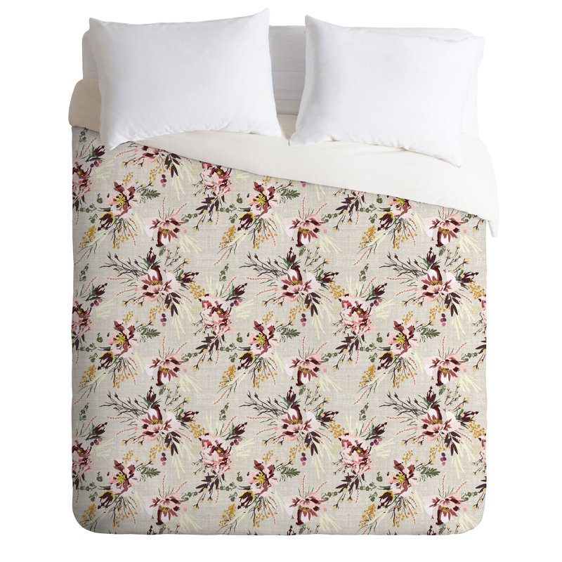 Ensemble de housse de couette Holli Zollinger Poppy Wild Linen, Housse de couette grand et 2 taies décoratives
