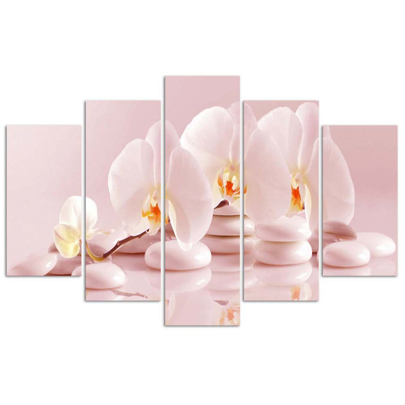 Pink Orchid Flower - Wrapped Canvas Print