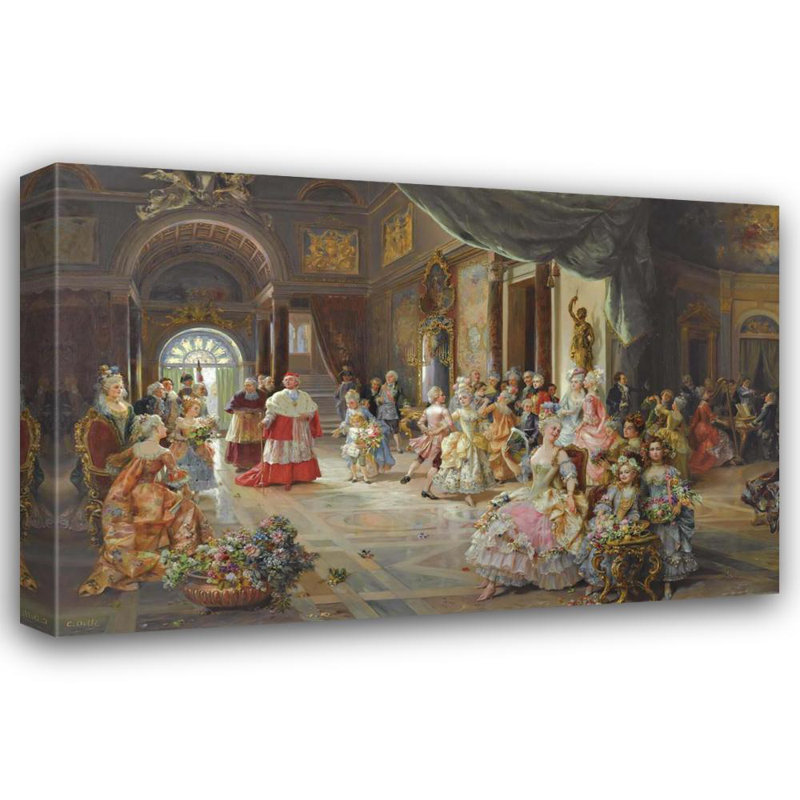 "Celebration" par Cesare Auguste Detti - Art mural sur toile tendue avec châssis, H 24 po x l 17 po