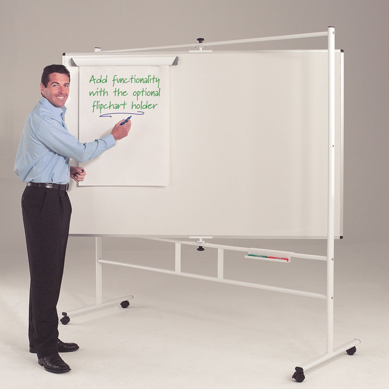 Free-Standing Whiteboard, 120 cm H x 150 cm W