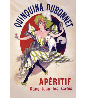 " Quinquina Dubonnet Apéritif Dans Tous Les Cafés " by Jules Cheret