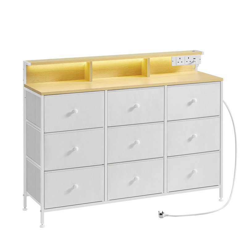 Catela 9 - Drawer Chest of Drawers, White