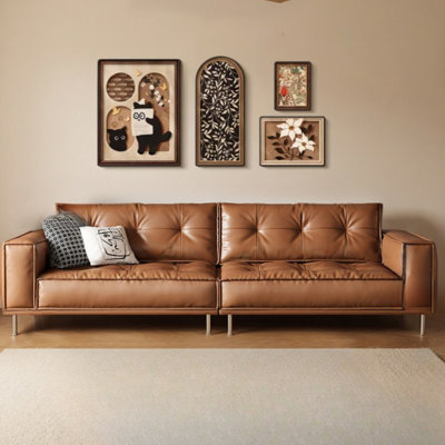 Mid-Century Straight Living Room Sofa