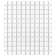 Metro 1" Square Matte White 10-3/4" x 11-3/4" Porcelain Mosaic Floor and Wall Tile