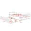 Lit plateforme simple avec lit gigogne-451656801
