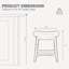 Tabouret de bar 24 po-768548101