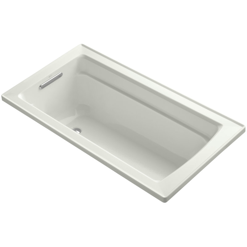 Archer Drop-In Bath with Reversible Drain, Dune