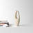 Paper Mache Abstract Curved Decorative Vase with Handle