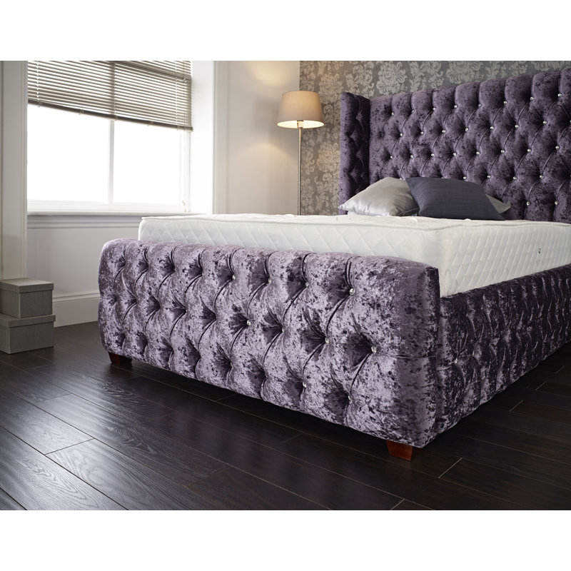 Rohan Upholstered Bed, Double (4'6)