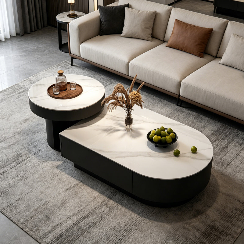 Madi, H 11,81 po x L 43,3 po x l 27,55 po, Blanc / Gris
