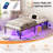 Twin Bed Frame With Charging Station/LED Lights