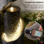 Grey Modern Garden Water Feature with LED Lights, Floor-Standing Fountain for Indoor & Outdoor Spaces