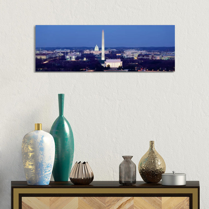 High Angle View Of A CityWashington DC, USA by Panoramic Images - Panoramic Gallery-Wrapped Canvas Giclée on Canvas