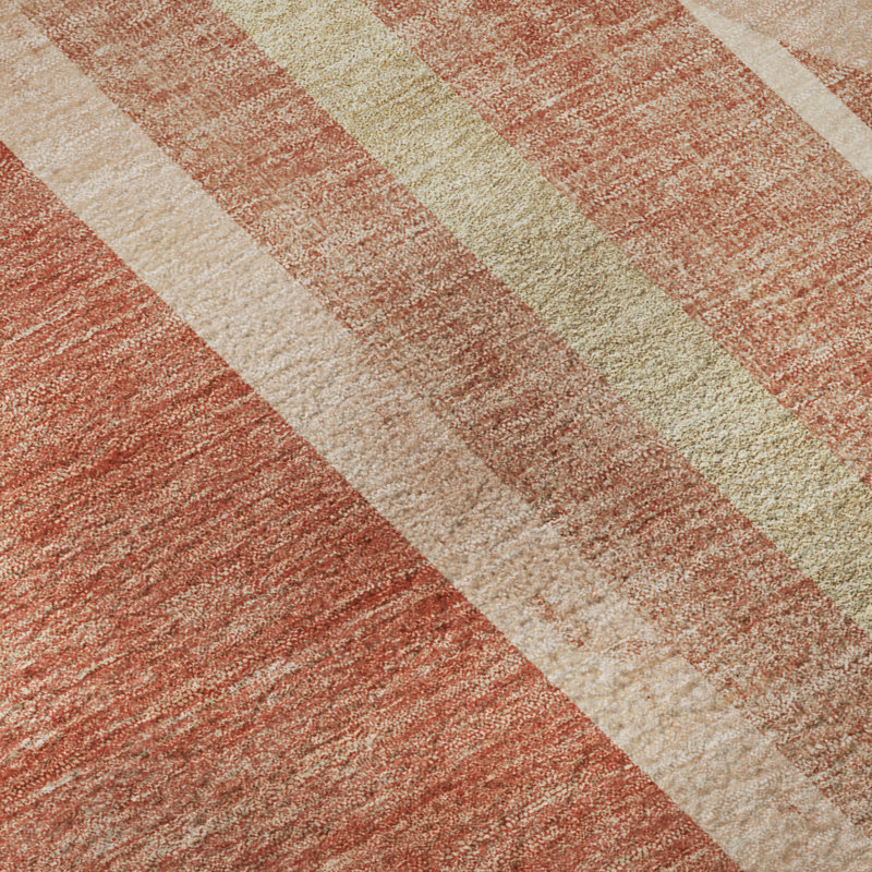 Premium Machine Washable Cerrito AMF532 Salmon Rug, Rectangle 10' x 14'