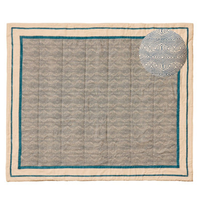 Ludington Cotton Blend Abstract Bedspread