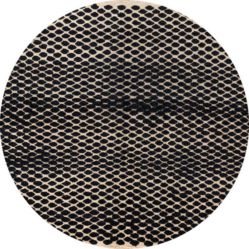 Tapis abstrait moderne 4389, Rond 3 pi