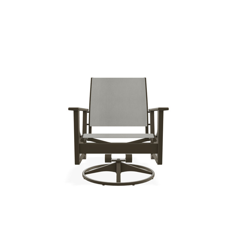 Wexler Outdoor Swivel Lounge Chair, Elevation Stone, Beachwood