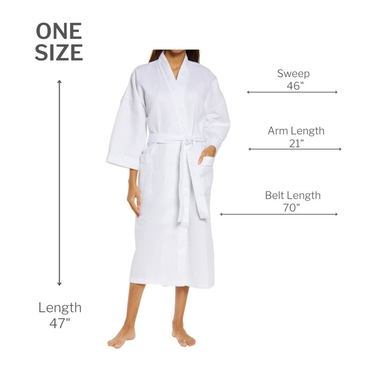 Kaufman - His & Hers Embroidered Plush, Velour Bathrobes with 2 Black 100% Cotton Towels Set