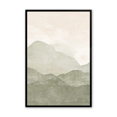 Verdant Verses I Print in Wall Frame