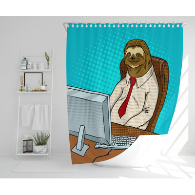 Eljona Polyester Shower Curtain
