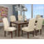 Chaise rembourrée en lin Madelyn