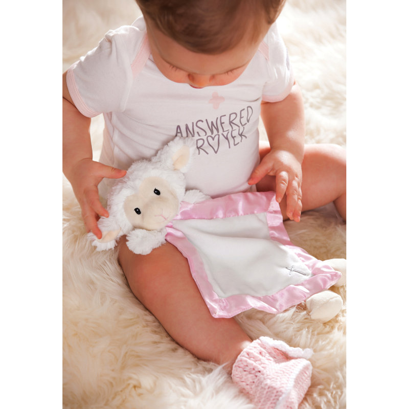 My Little Lamb Snuggle Buddy, Blanc/rose/brun clair