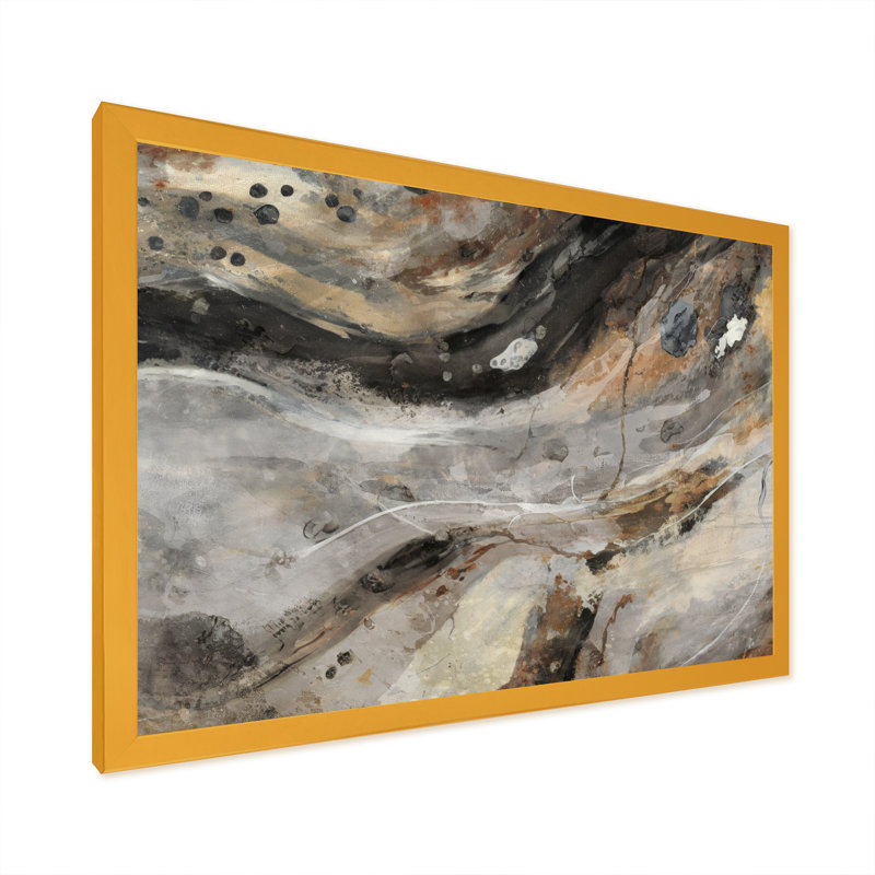 «Morning Effervescence III», reproduction sur toile, Cadre doré simple, H 12 po x l 20 po x P 1 po