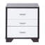 Versatile Accent Table With 3 Drawers In White And Black Rectangular Design 3 For A Home