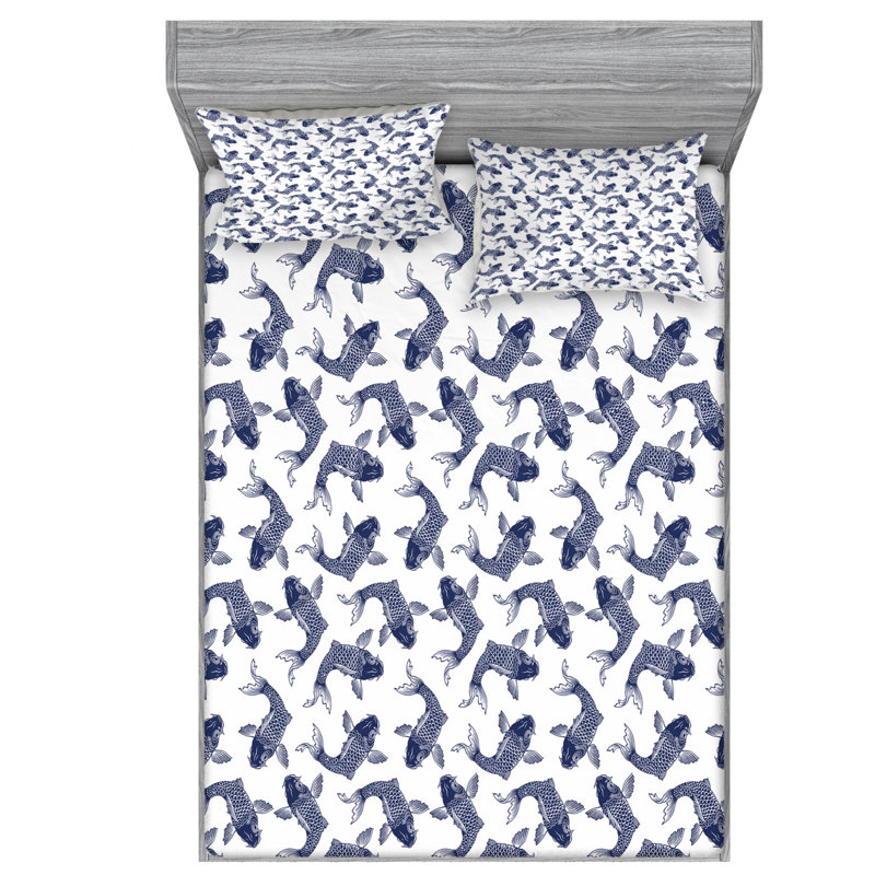 Microfiber Sheet Set, Queen Sheet Set with Fitted Sheet