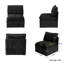 Fauteuil d'appoint modulaire sans accoudoirs, siège central simple avec structure en fer léger et housse-132433682