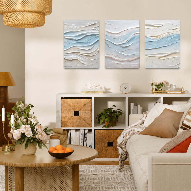 3 Piece Wrapped Canvas Wall Art