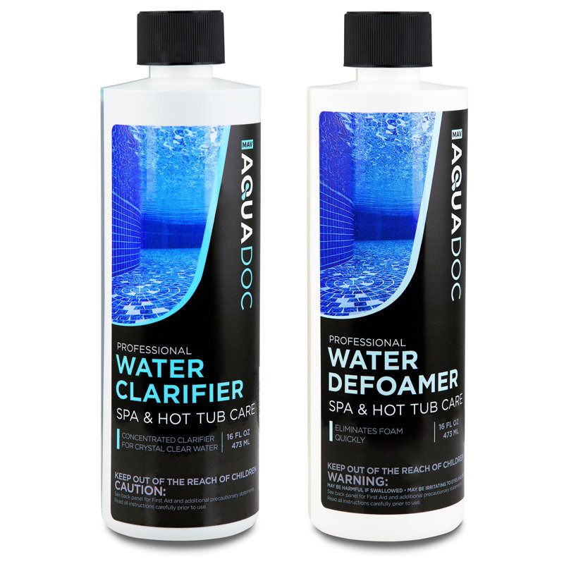 Ensemble de produits chimiques pour spa AquaDoc Spa Clarifier & Anti-mousse Spa