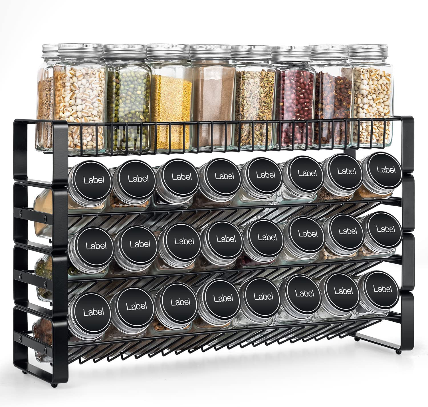 Sorbus Free-standing Bamboo Spice Rack & Reviews